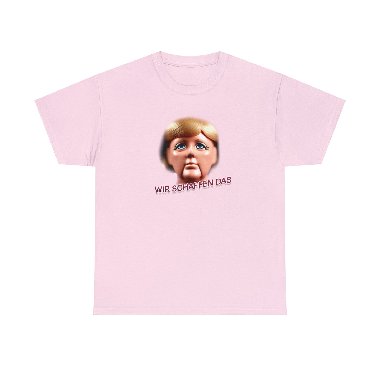 Angela Merkel "Wir schaffen das" Unisex T-Shirt als lustiges Geschenk für Partner und Freunde