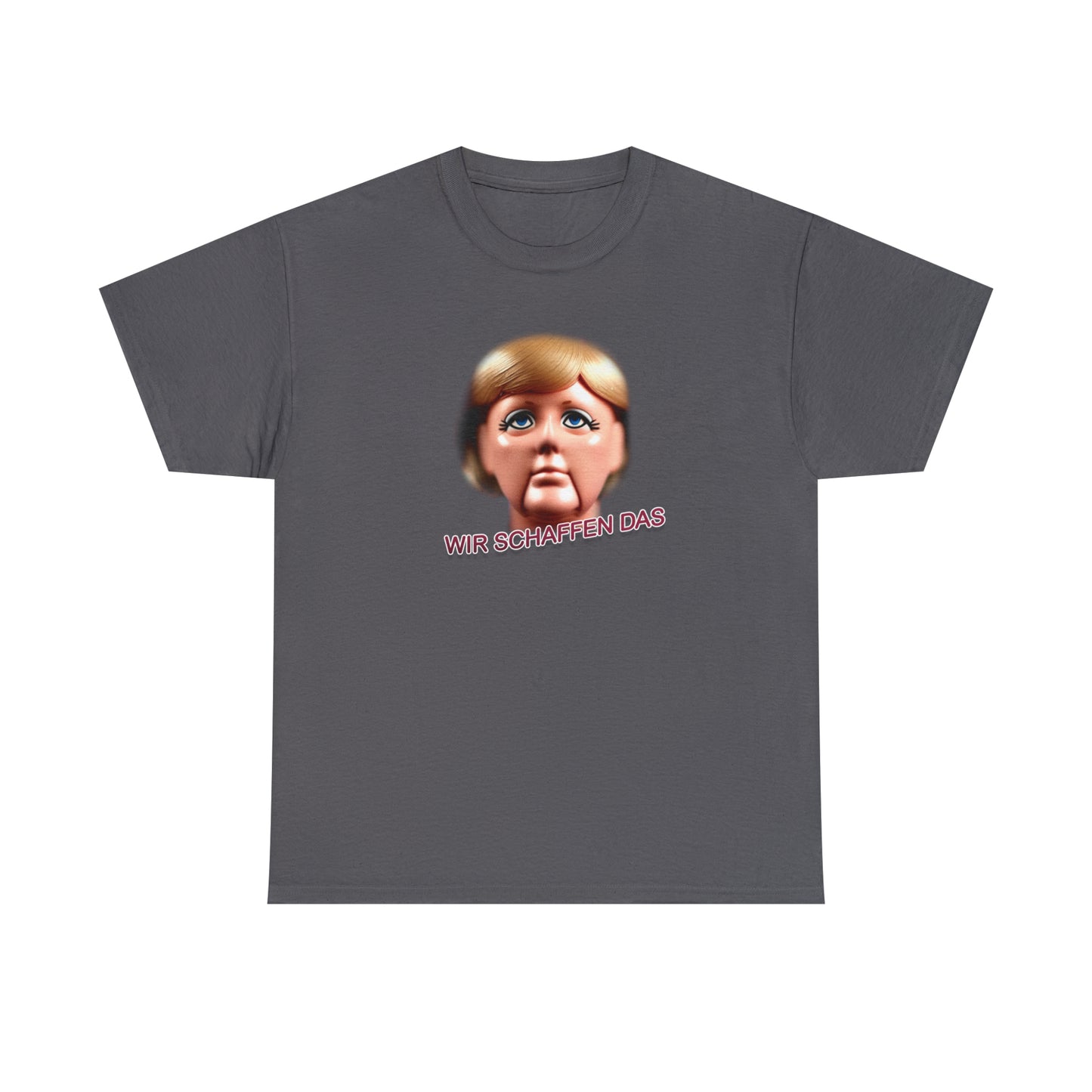 Angela Merkel "Wir schaffen das" Unisex T-Shirt als lustiges Geschenk für Partner und Freunde