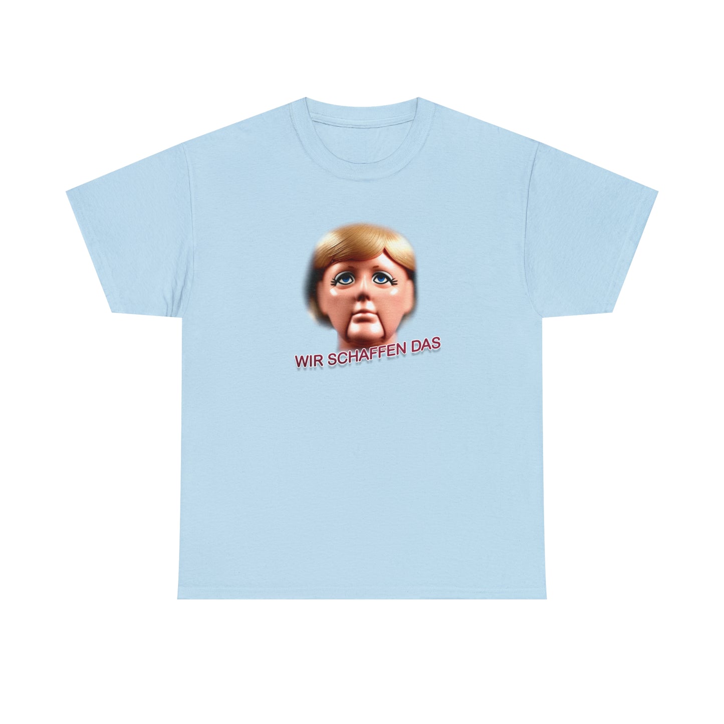 Angela Merkel "Wir schaffen das" Unisex T-Shirt als lustiges Geschenk für Partner und Freunde