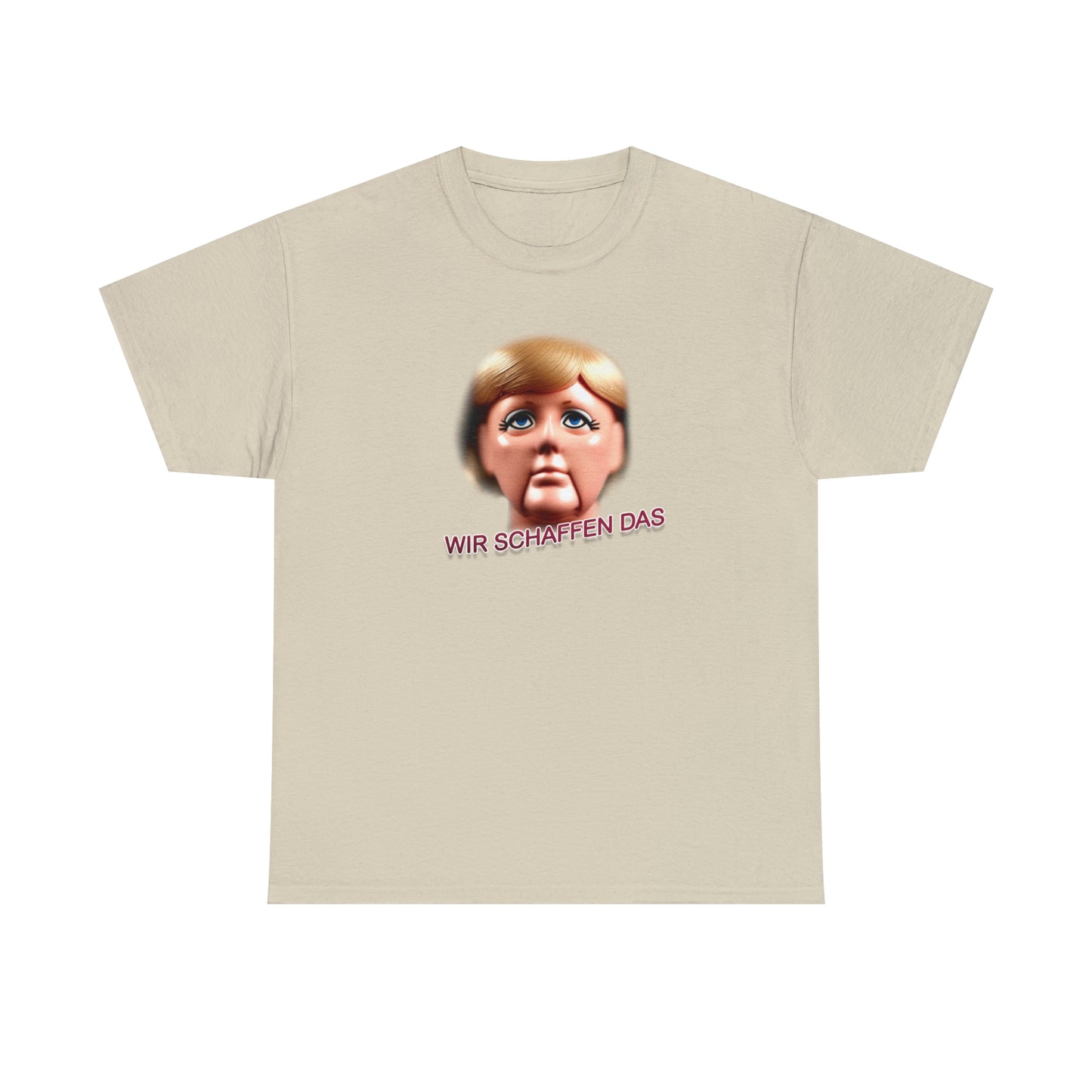 Angela Merkel "Wir schaffen das" Unisex T-Shirt als lustiges Geschenk für Partner und Freunde