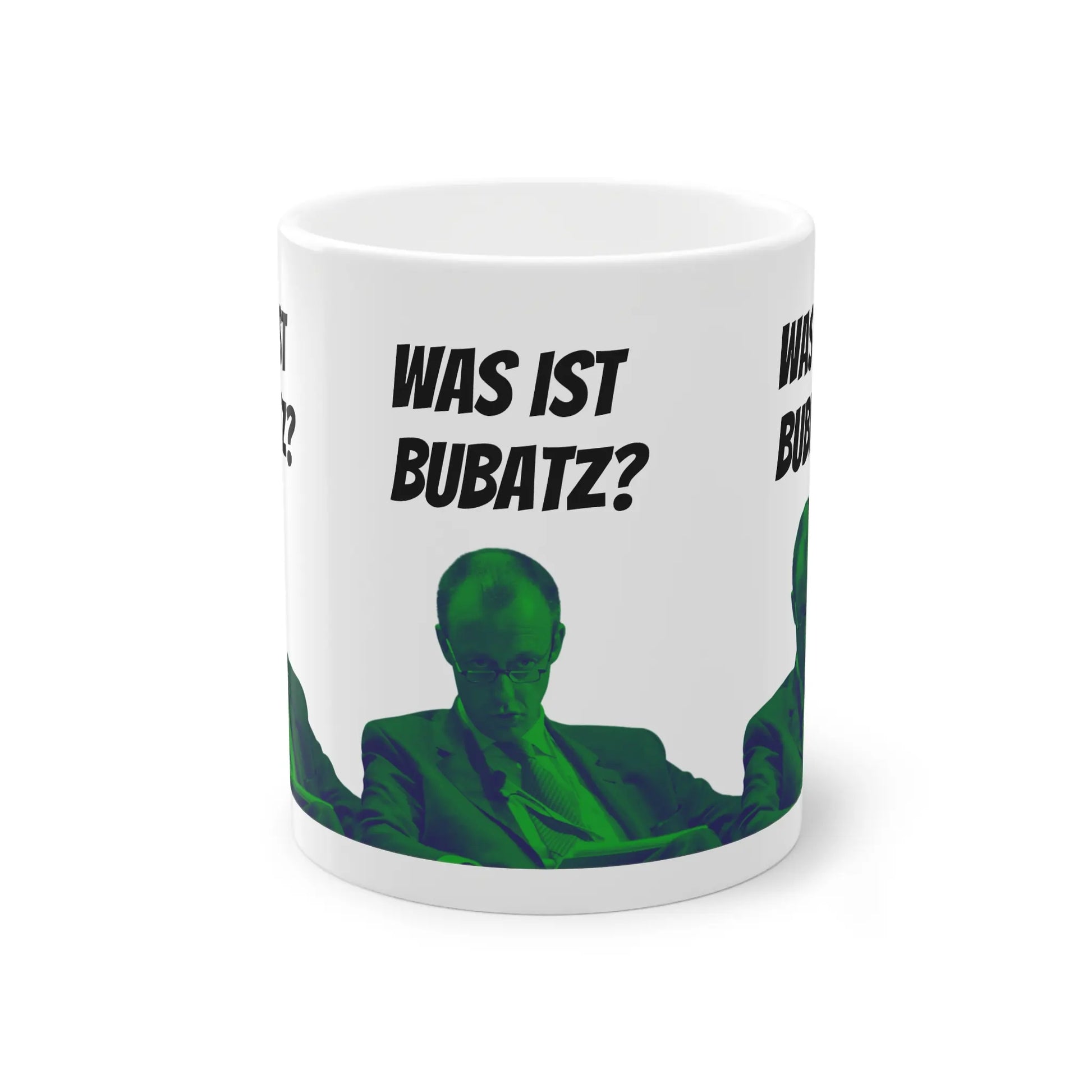 weiße Bubatz Merch Tasse