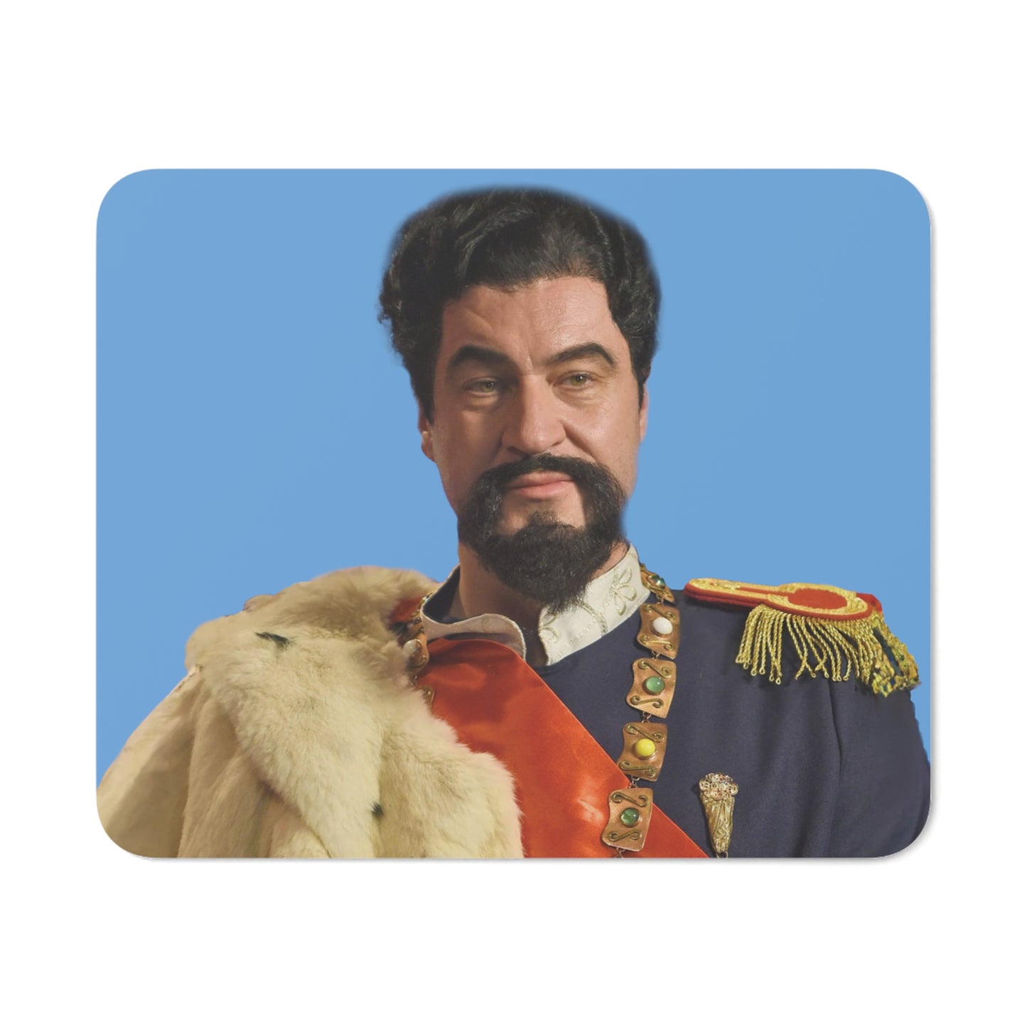 König Markus Söder Mousepad Karneval Verkleidung König Ludwig II von Bayern (hellblau)