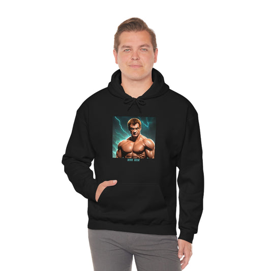 Mann mit Markus Söder Gott Hoodie/Pullover Zeus Politik Merch von Heuteshop